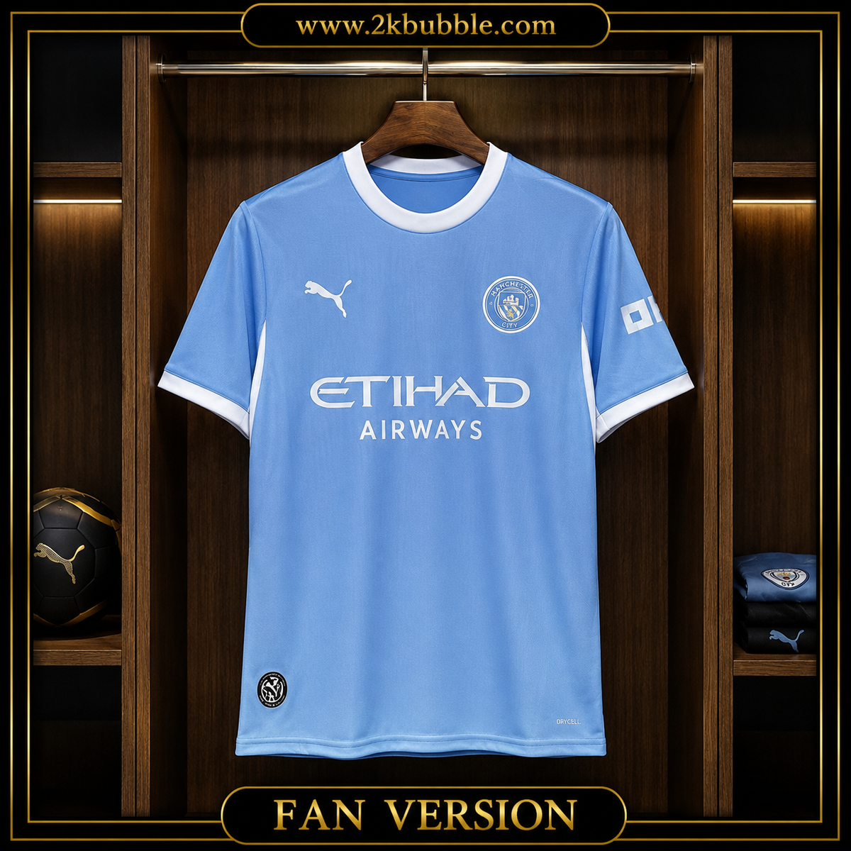 Manchester City Football Shirt 2026/27, Manchester City Home Jersey, Soccer Jersey, Fan Version, Player Version, Blue Football Shirt, Gift for Fans