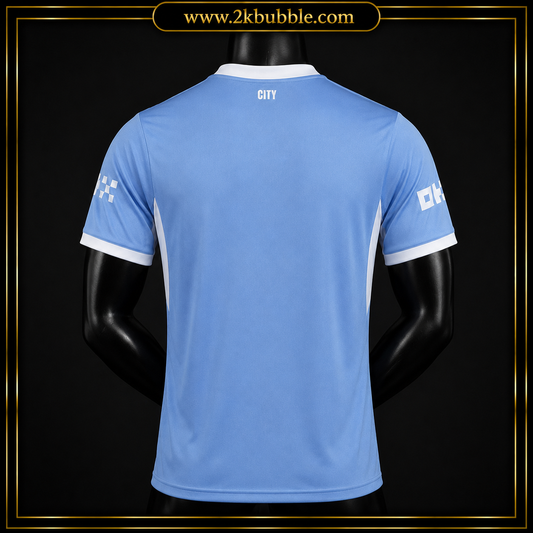 Manchester City Football Shirt 2026/27, Manchester City Home Jersey, Soccer Jersey, Fan Version, Player Version, Blue Football Shirt, Gift for Fans