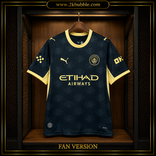 Manchester City Football Shirt 2026/27, Manchester City Away Jersey, Soccer Jersey, Fan Version, Player Version, Blue Football Shirt, Gift for Fans