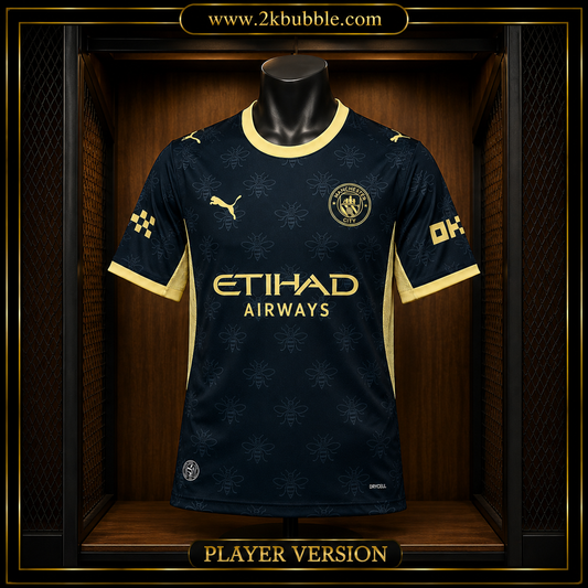 Manchester City Football Shirt 2026/27, Manchester City Away Jersey, Soccer Jersey, Fan Version, Player Version, Blue Football Shirt, Gift for Fans