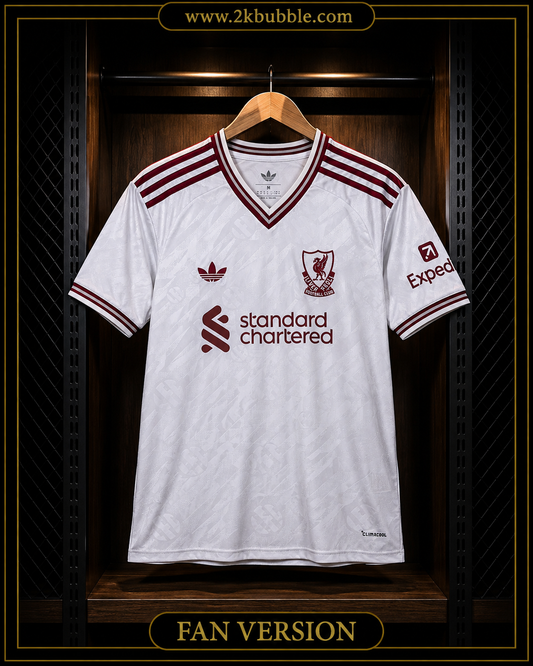 Liverpool Football Shirt 2026/27, Liverpool Away Jersey, Soccer Jersey, Fan Version, Player Version, Red Football Shirt, Gift for Fans