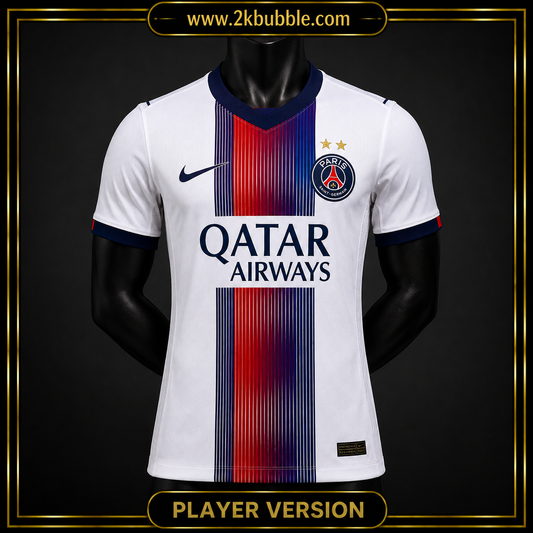 PSG Football Shirt 2026/27, PSG Away Jersey, Soccer Jersey, Fan Version, Player Version, White Football Shirt, Gift for Fans