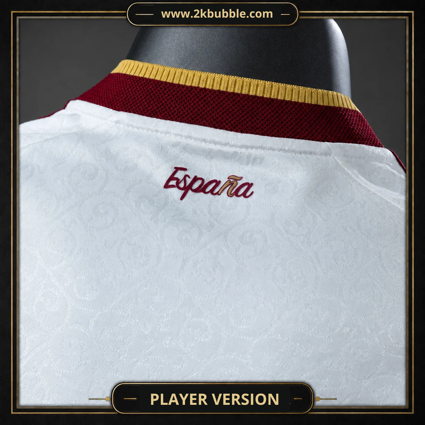 Spain Two Stars World Cup 2026 Away Football Jersey with Patch World Cup 2026 Winners White