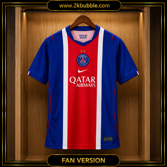 PSG Football Shirt 2026/27, PSG Home Jersey, Soccer Jersey, Fan Version, Player Version, Blue Football Shirt, Gift for Fans
