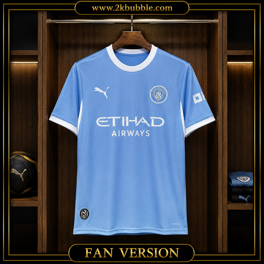Manchester City Football Shirt 2026/27, Manchester City Home Jersey, Soccer Jersey, Fan Version, Player Version, Blue Football Shirt, Gift for Fans