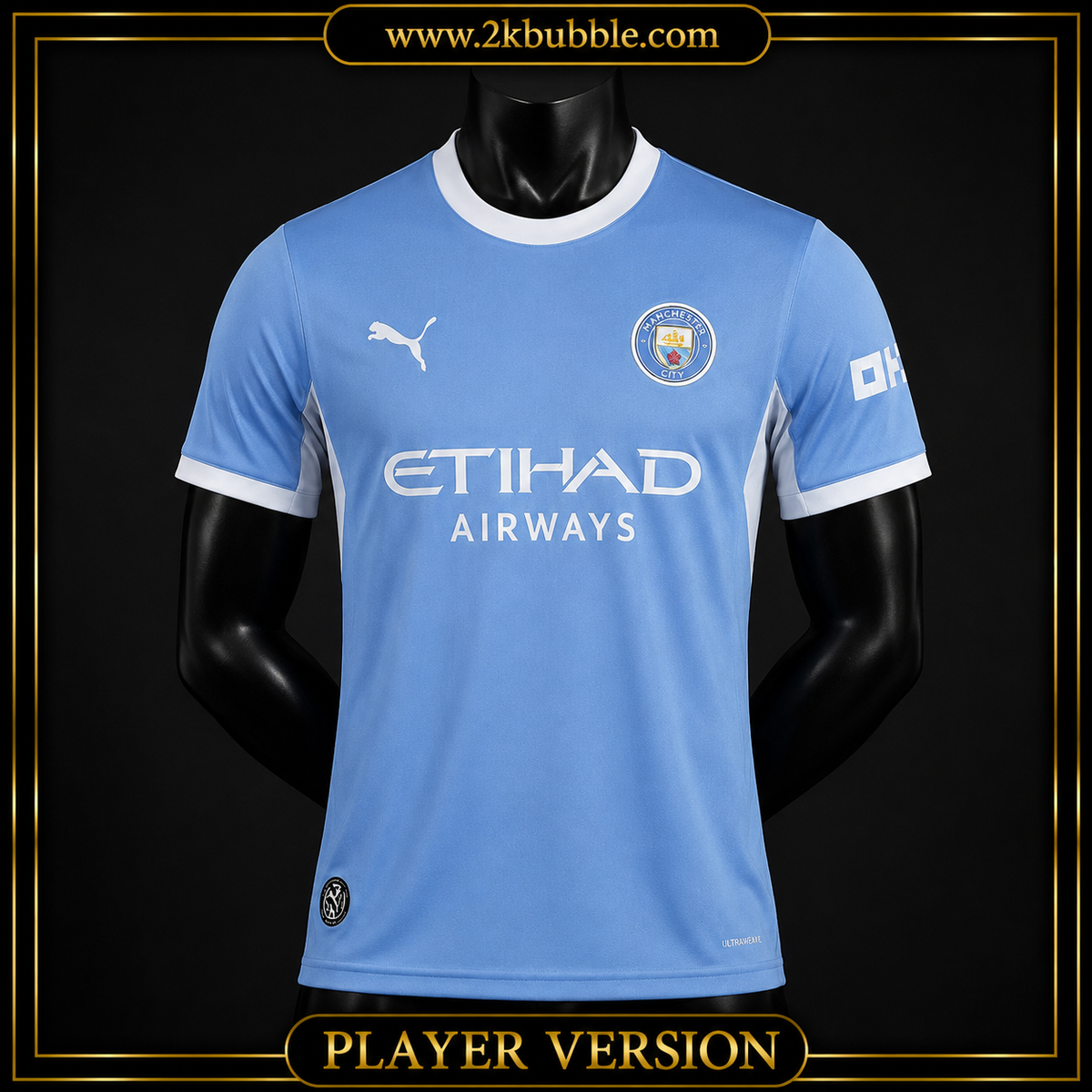 Manchester City Football Shirt 2026/27, Manchester City Home Jersey, Soccer Jersey, Fan Version, Player Version, Blue Football Shirt, Gift for Fans