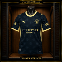 Manchester City Football Shirt 2026/27, Manchester City Away Jersey, Soccer Jersey, Fan Version, Player Version, Blue Football Shirt, Gift for Fans