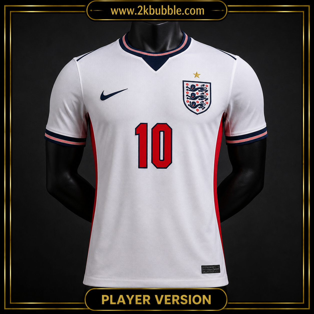 Bellingham 10 England Home Jersey World Cup 2026