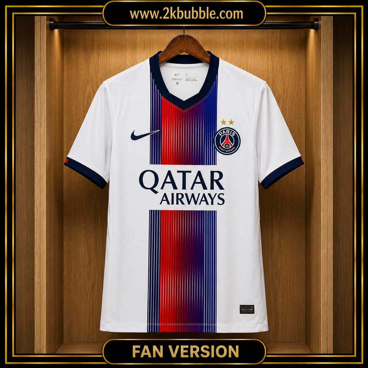 PSG Football Shirt 2026/27, PSG Away Jersey, Soccer Jersey, Fan Version, Player Version, White Football Shirt, Gift for Fans
