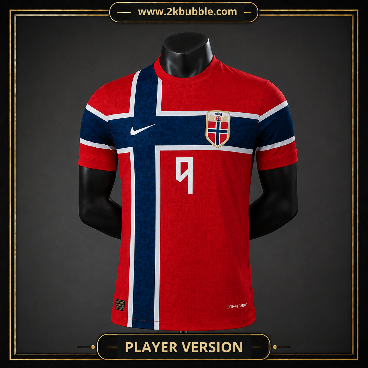 Braut Haaland 9 Norway Home Jersey World Cup 2026