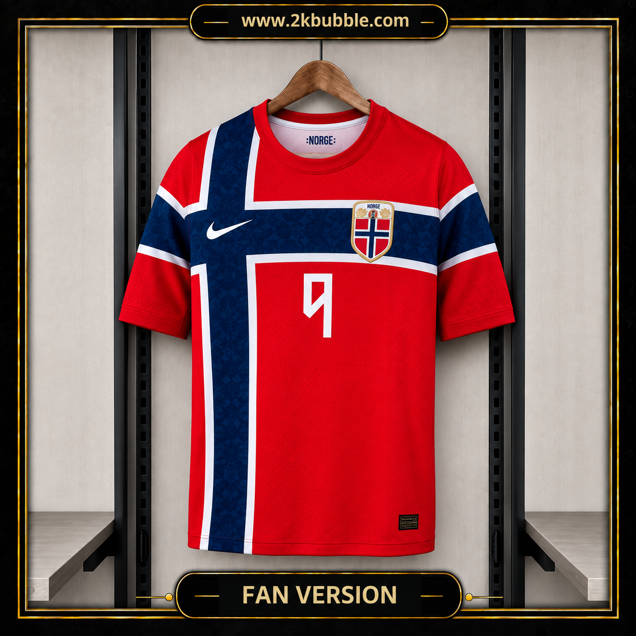 Braut Haaland 9 Norway Home Jersey World Cup 2026